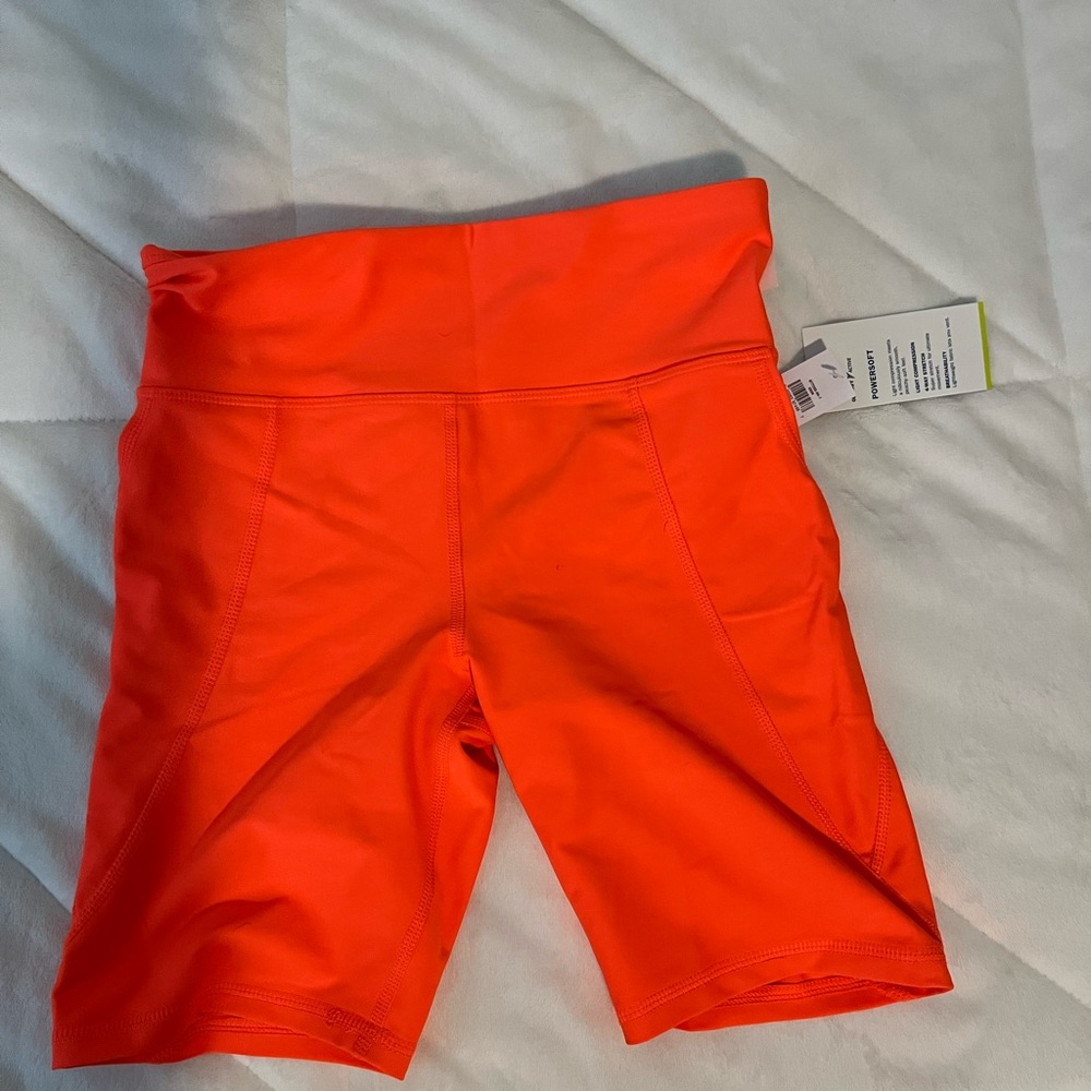 Old Navy girls  Bright Orange Bike Shorts